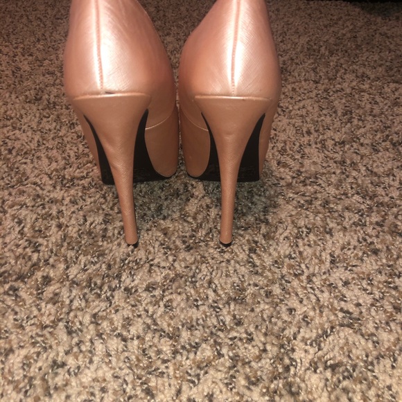 Rose Gold Platform Heels - Picture 4 of 4